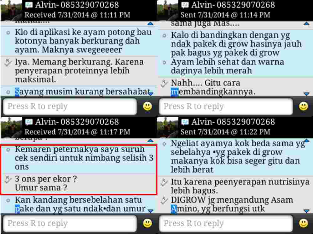 Cara Aplikasi DIGROW Untuk Ayam - Testimoni Peternak Ayam DIGROW (11)