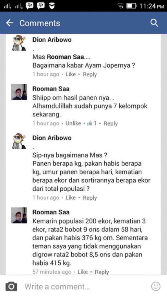 Cara Aplikasi DIGROW Untuk Ayam - Testimoni Peternak Ayam DIGROW (5)